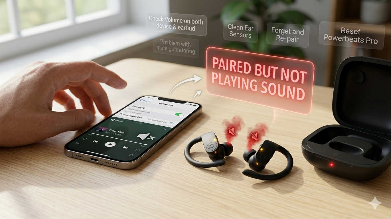 Powerbeats Pro Paired but Not Playing Sound? Easy Fixes