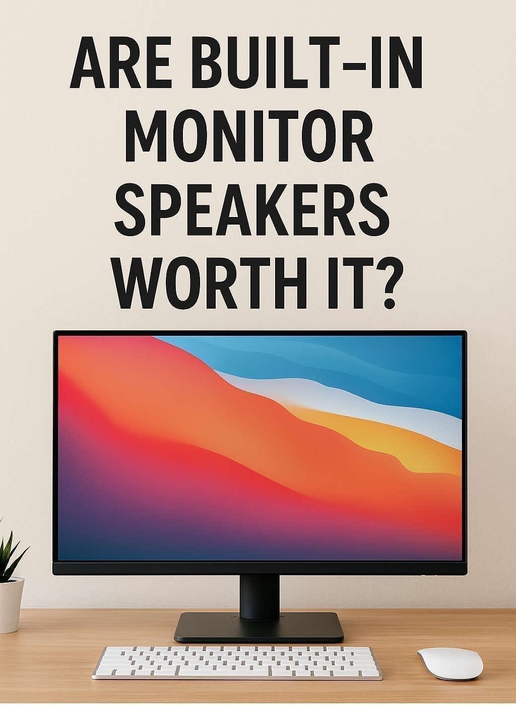 Are Built-In Monitor Speakers Worth It?