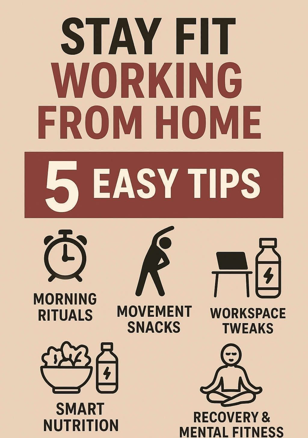 5 Simple Ways to Stay Fit When You Work From Home