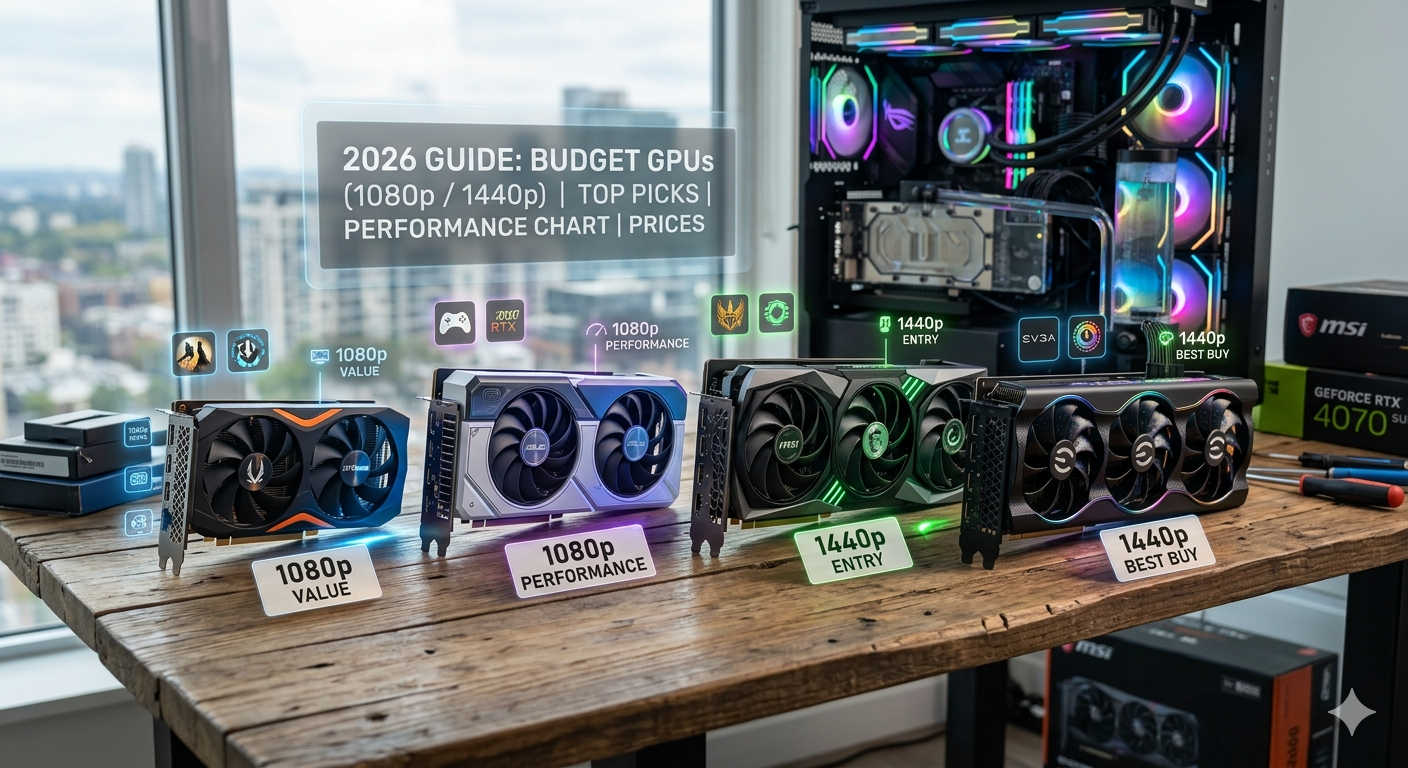 Best Budget GPUs for 1080p and 1440p Gaming 2026