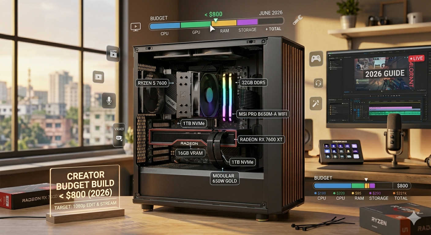 Best Budget Gaming PC Build Under $800 2026