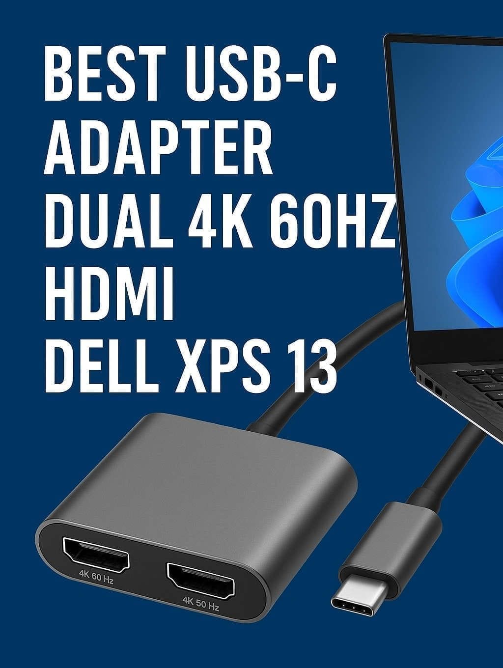 Best USB-C Adapter for Dual 4K 60Hz HDMI on Dell XPS 13