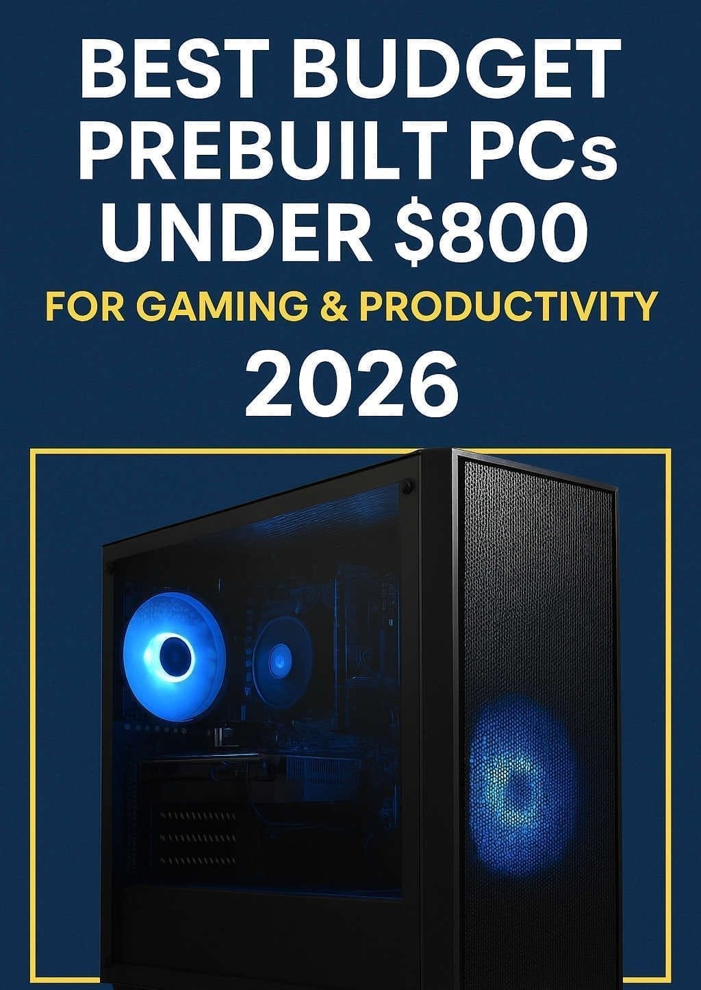 Best Budget Prebuilt PCs Under $800 (2026) for Gaming & Productivity