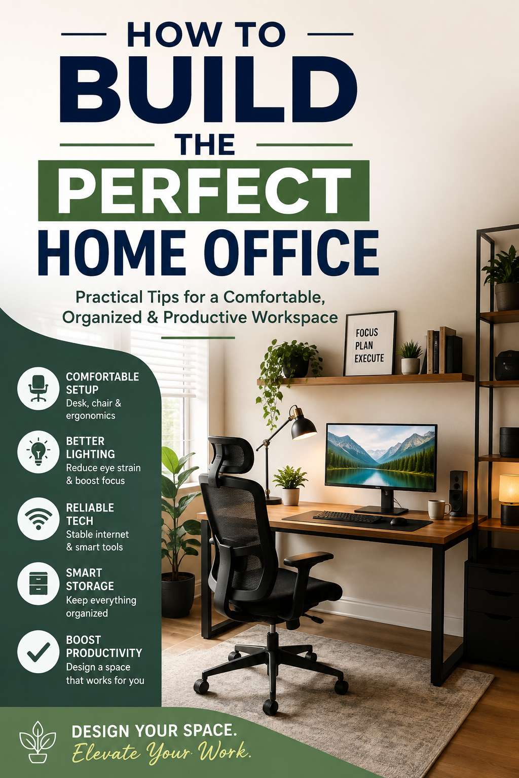 How to Build the Perfect Home Office for Comfort & Productivity